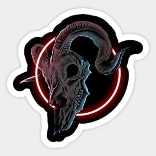 Goat Skull 2 Sticker